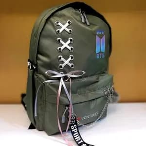 کوله پشتی فانتزی طرحدار رنگ سبز