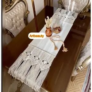 رانر مکرومه بافی طرح صدف