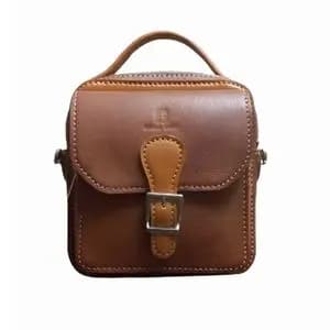 کیف دوشی مردانه با چرم طبیعی(دستدوز)