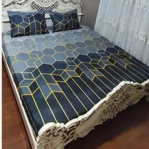 روتختی طوسی دونفره روکش تشک دونفره طوسی حاشیه تیره