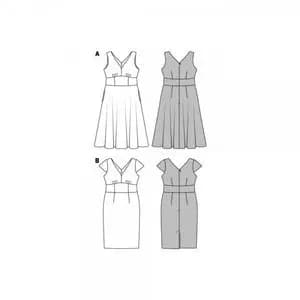 الگوی خیاطی پیراهن زنانه بوردا استایل کد 6549 سایز 46 تا 56 متد مولر