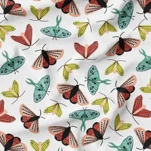 پارچه مخمل روبالشی طرح گل و برگ کد 5012410