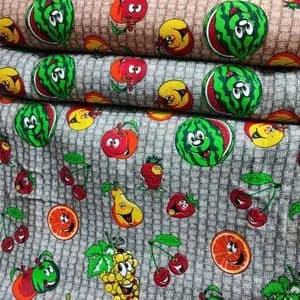 پارچه آشپزخانه مدل پلی پنبه طرح شب یلدا عرض 1.5