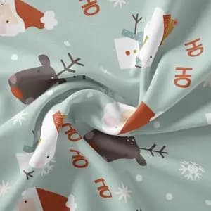 پارچه ملحفه مدل مخمل طرح کریسمس کد 5011187