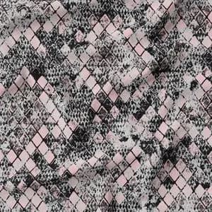 پارچه لباسی زنانه پارچه الف مدل کرپ بوگاتی طرح پوست ماری کد 4011186