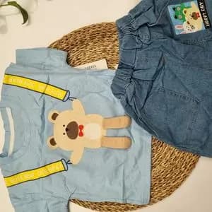 نیشرت شلوارک تدی پسرانه