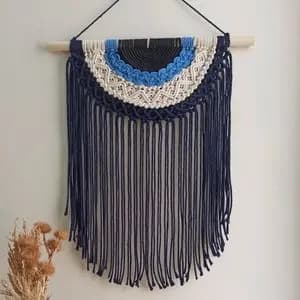 دیوار کوب مکرومه بافی مدل چشم نظر