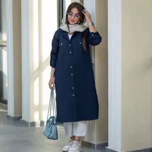 مانتو لینن دکمه دار تا سایز 56