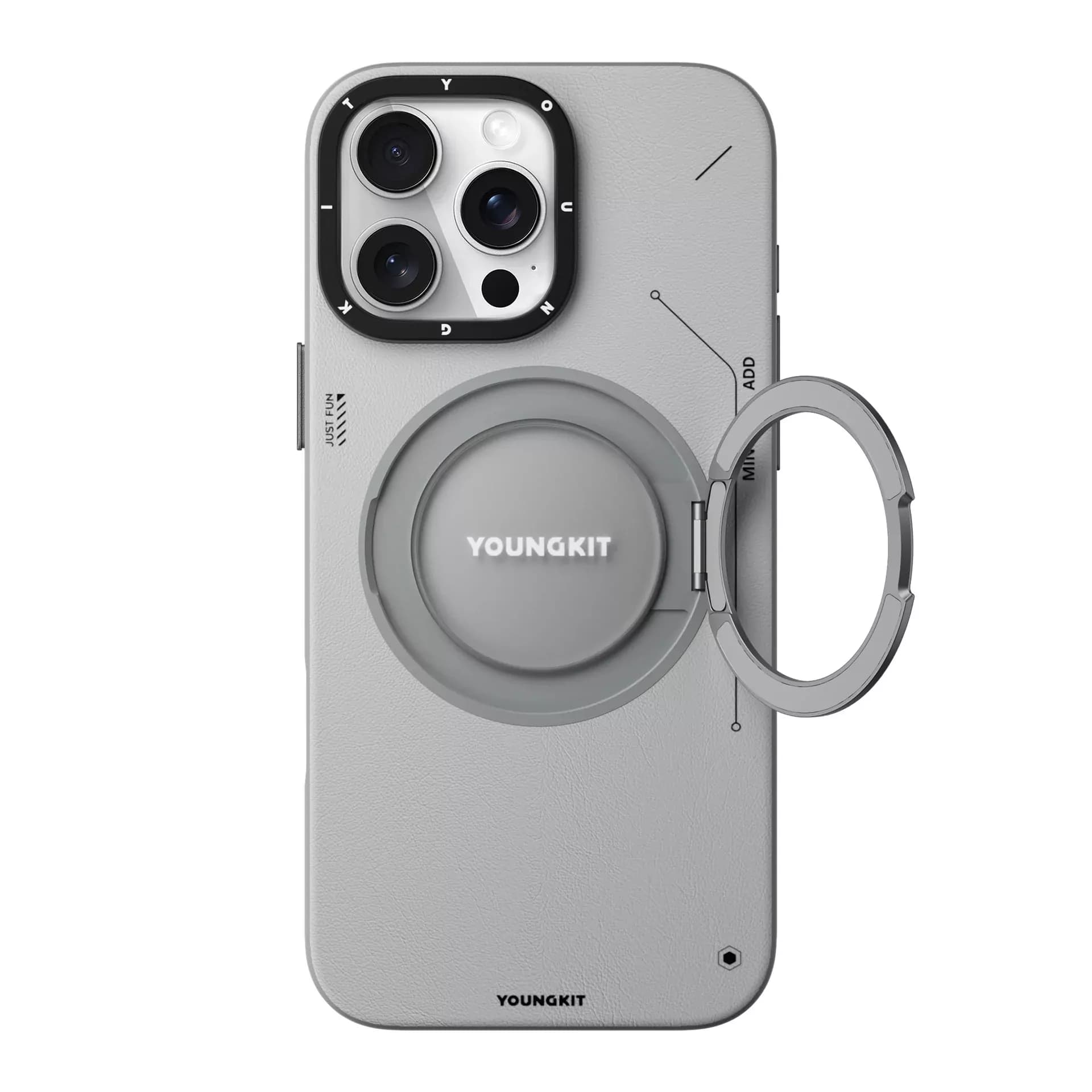 کاور یانگ کیت مدل Leather 360° مناسب برای گوشی موبایل اپل iphone 15promax