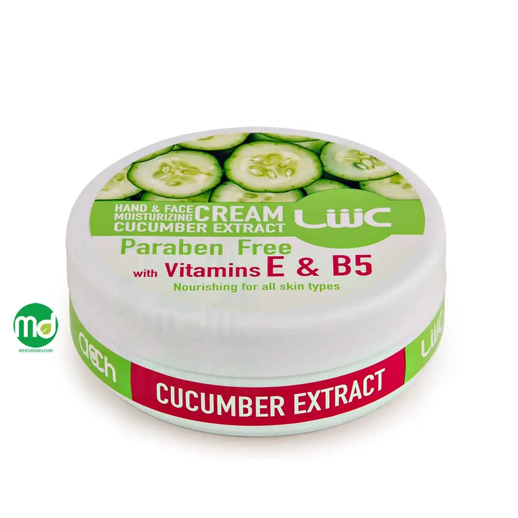 کرم رطوبت رسان عش حاوی عصاره خیار مخصوص دست و صورت 100ml
