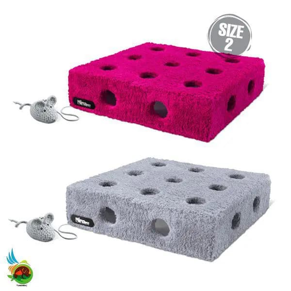 جعبه بازی مخصوص گربه نیناپت مدل پنیری سایز 2