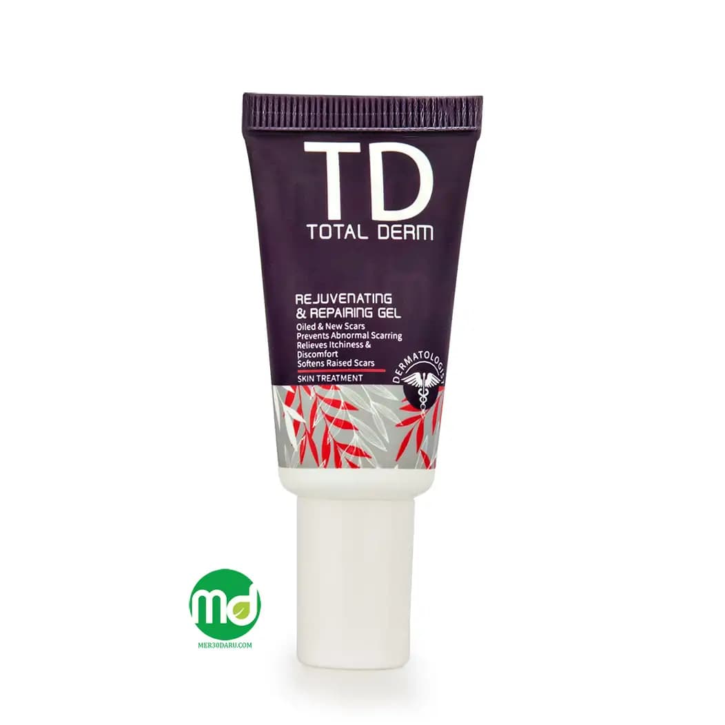ژل ترمیم کننده زخم توتال درم برای پوست صورت