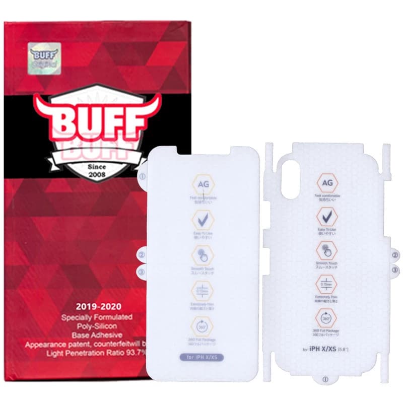 محافظ صفحه نمایش و پشت گوشی اپل IPhone XS Max بوف مدل HgM15