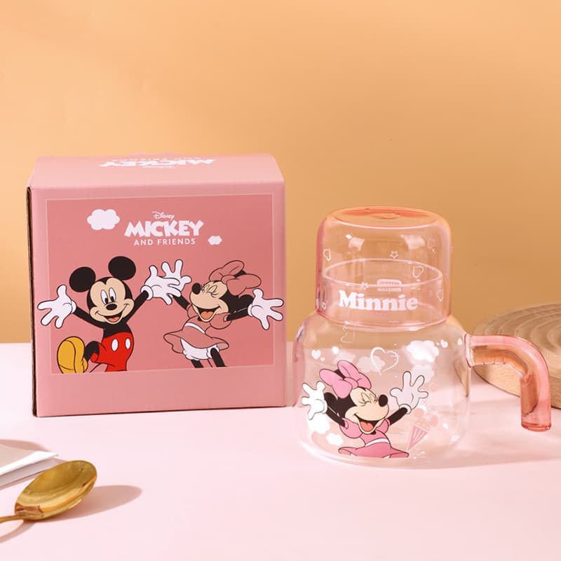 ست پارچ و لیوان پیرکس دیزنی طرح Minnie Mouse — شفاف، فانتزی و اورجینال (مینی موس)
