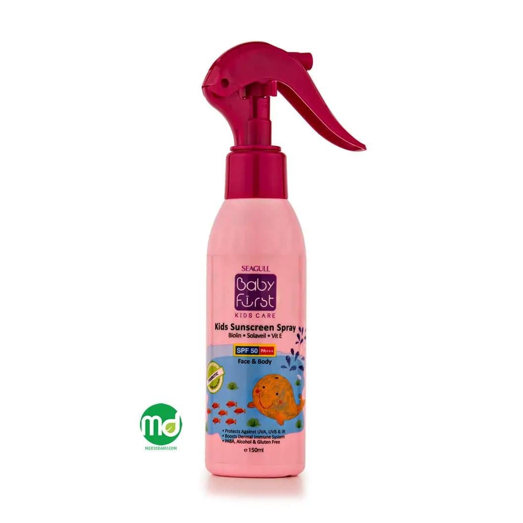 اسپری ضد آفتاب کودک سی گل مناسب صورت و بدن SPF 50