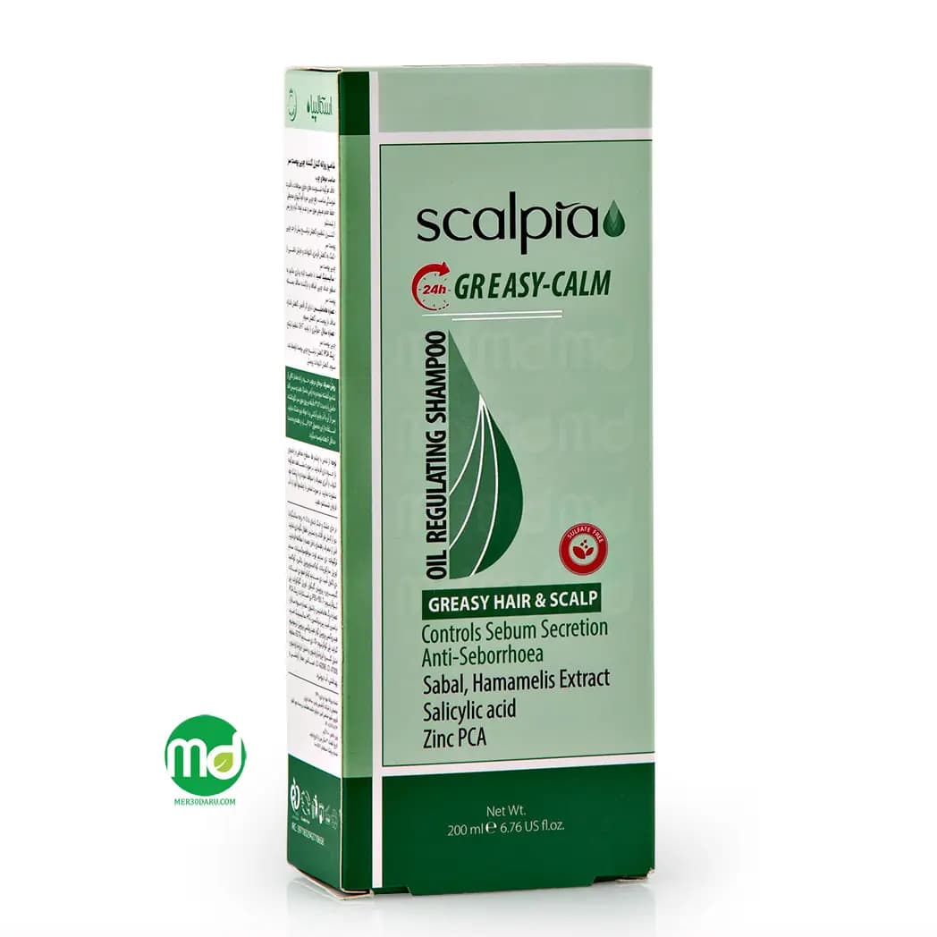 شامپو روزانه مناسب موهای چرب اسکالپیا 200ml