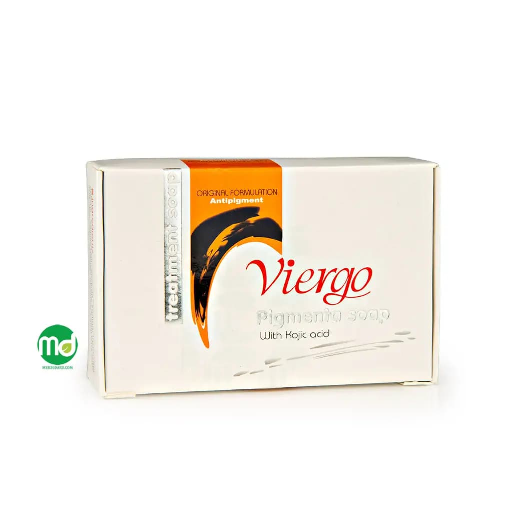 صابون ضد لک و روشن کننده ویرگو حاوی کوجیک اسید پیگمنتا
