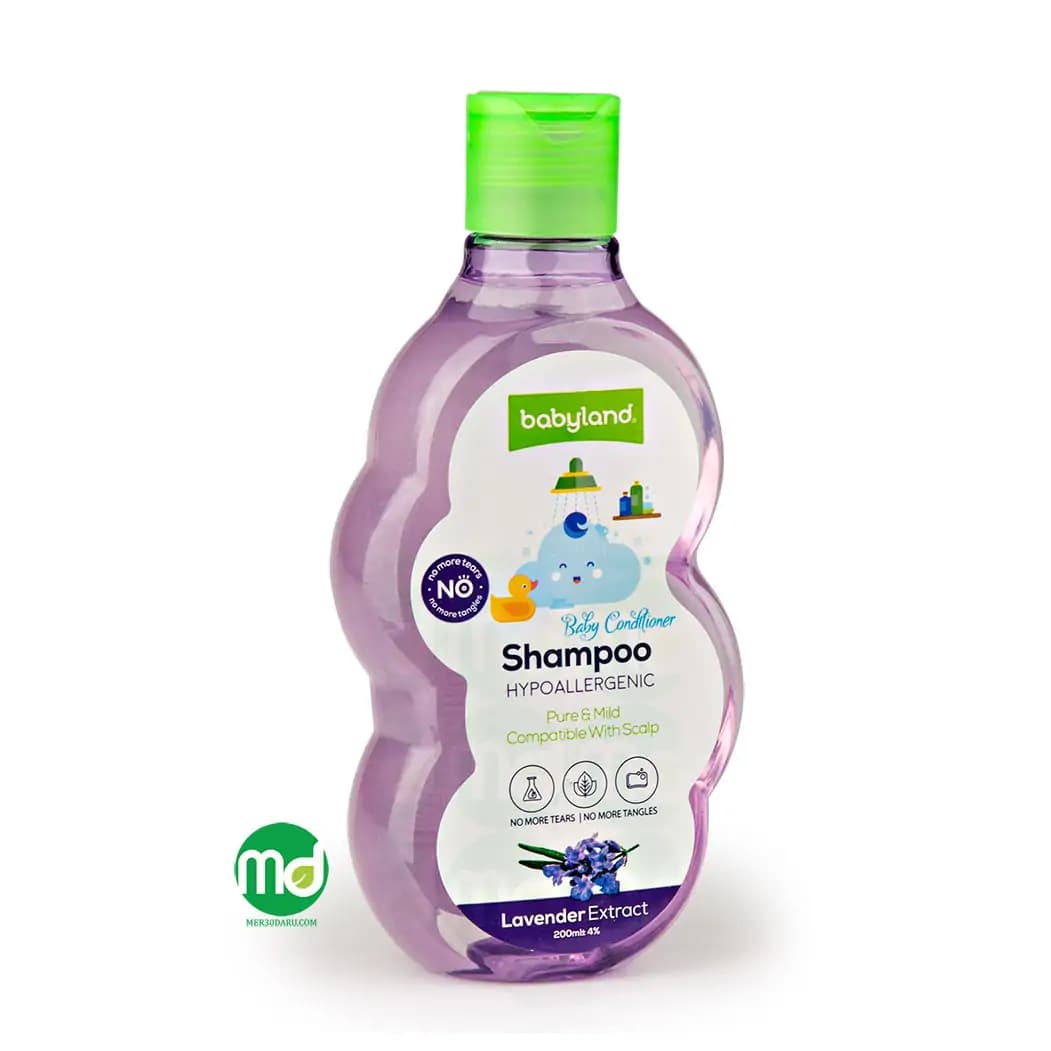 شامپو سر کودک بی بی لند حاوی عصاره اسطوخودوس