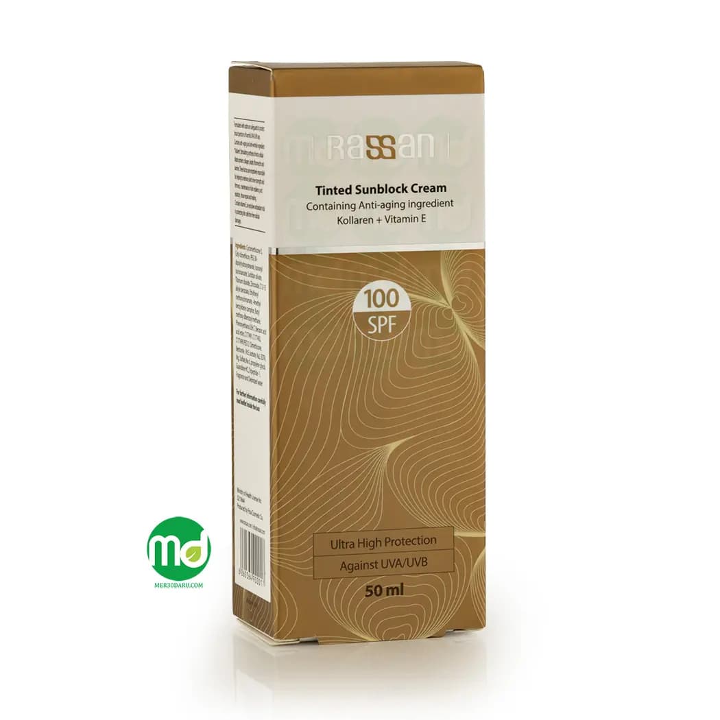کرم ضد آفتاب راسن SPF 100 رنگی