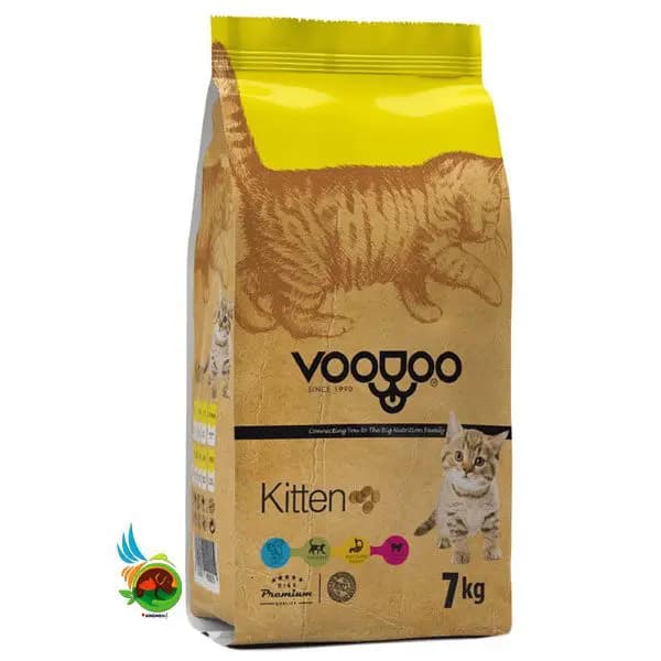 غذای خشک بچه گربه وودو وزن 7 کیلوگرم