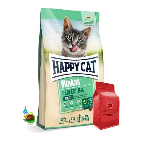 غذای خشک گربه پرفکت میکس هپی کت با طعم میکس Happycat perfect mix (فله ای)