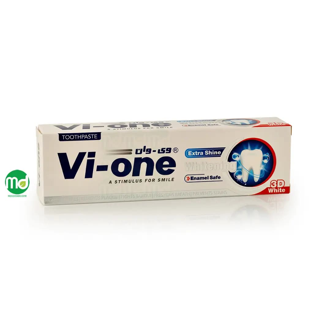 خمیر دندان سفید کننده وی وان حاوی سدیم فلوراید 90 گرم