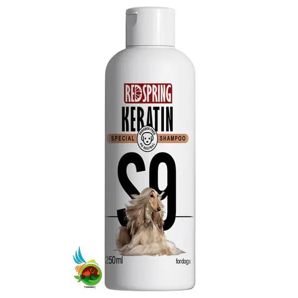 شامپو کراتینه سگ رد اسپرینگ مدل ( S9 ) مخصوص موهای فر و مجعد Redspring keratin shampoo حجم ۲۵۰ میلی لیتر