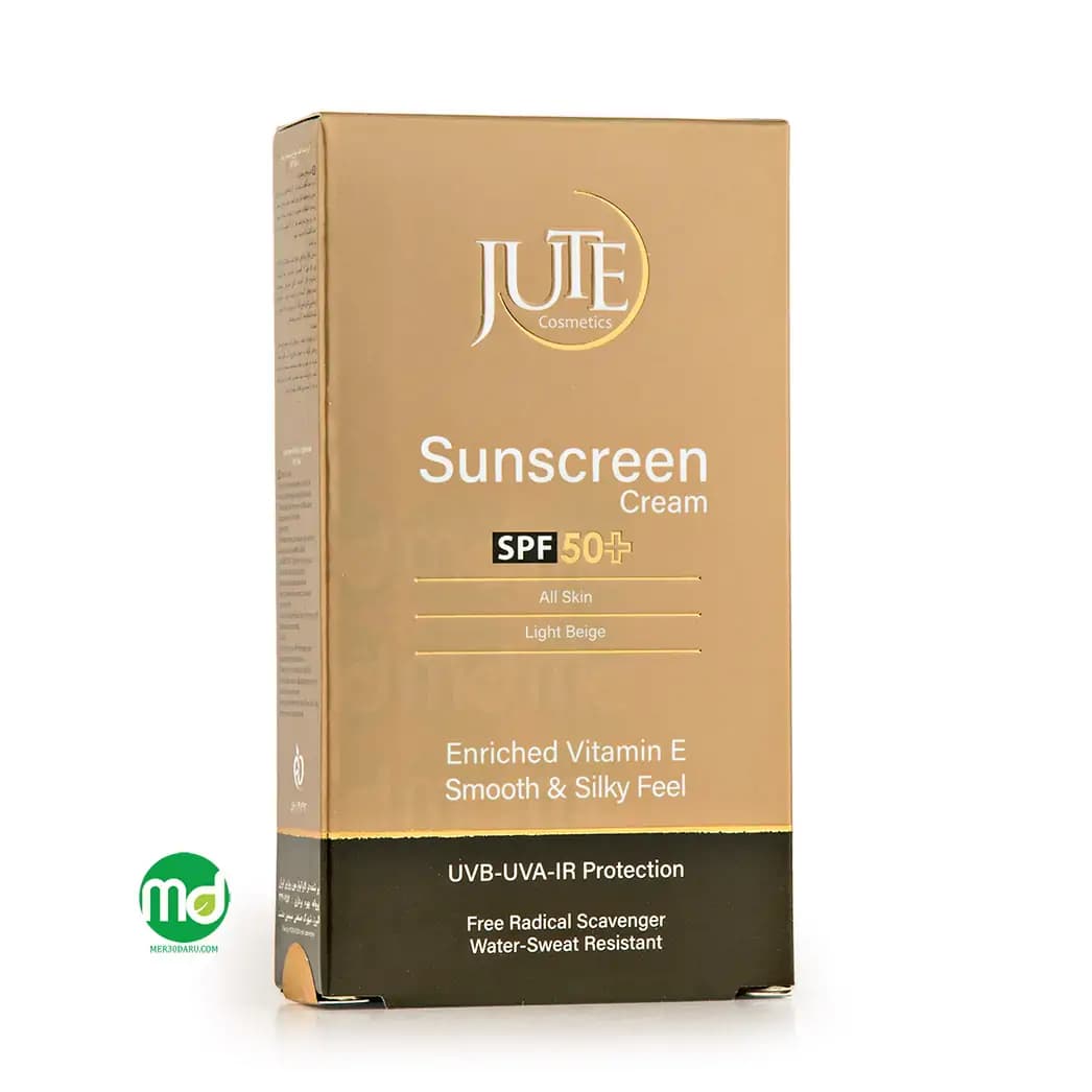 کرم ضد آفتاب رنگی ژوت حاوی ویتامین E برای انواع پوست +SPF 50