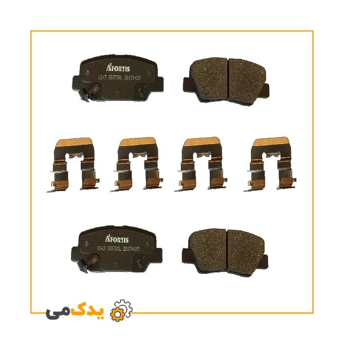 لنت ترمز عقب آفورتیس کد 767 مناسب برای پژو 206 تیپ 5 بسته 4 عددی