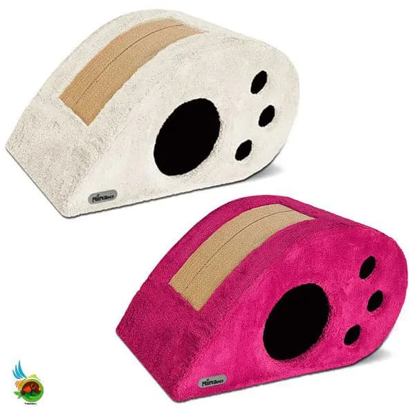 لانه بادامی گربه طرح پنجه همراه با اسکرچر متصل برند نیناپت