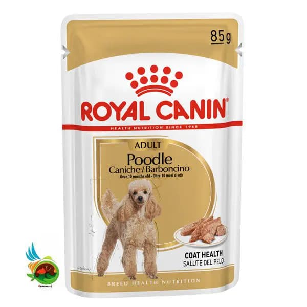 پوچ سگ بالغ پودل رویال کنین مدل Royal canin poodle وزن ۸۵ گرم