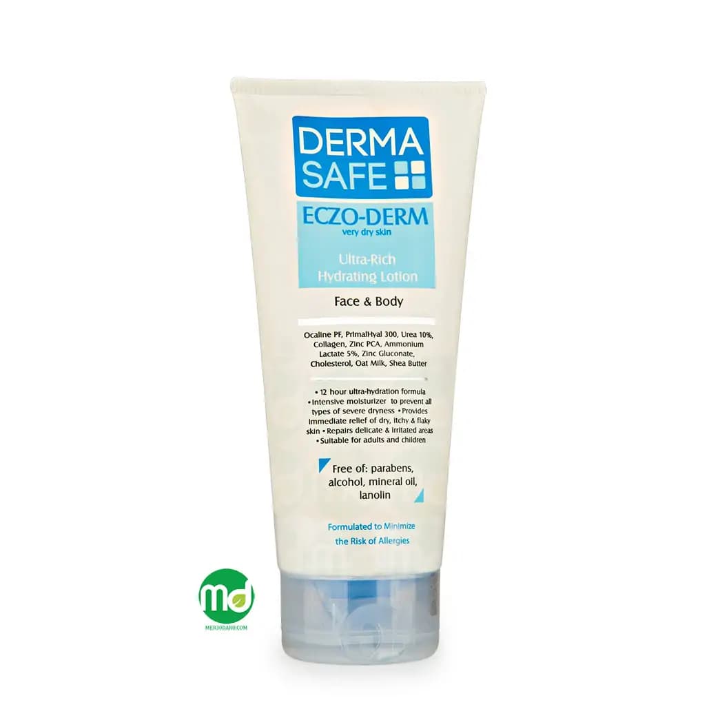 لوسیون مرطوب کننده درماسیف برای پوست صورت و بدن 200ml