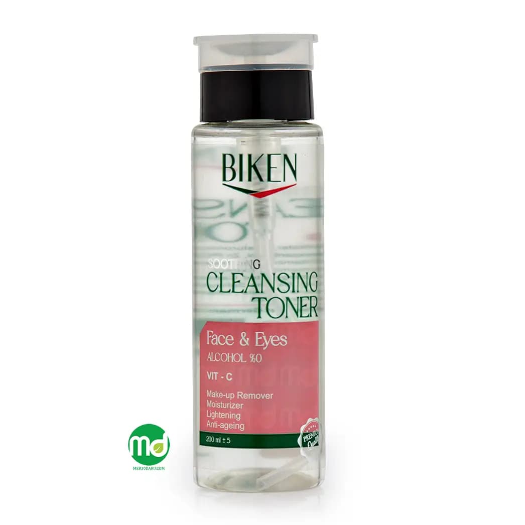 تونر پاک کننده صورت و لب بیکن مناسب پوست های چرب 200ml
