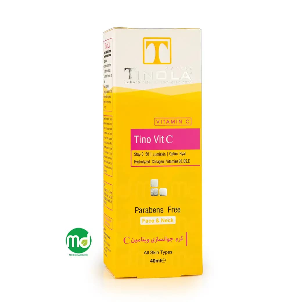 کرم مغذی و روشن کننده تینولا حاوی ویتامین سی 40ml