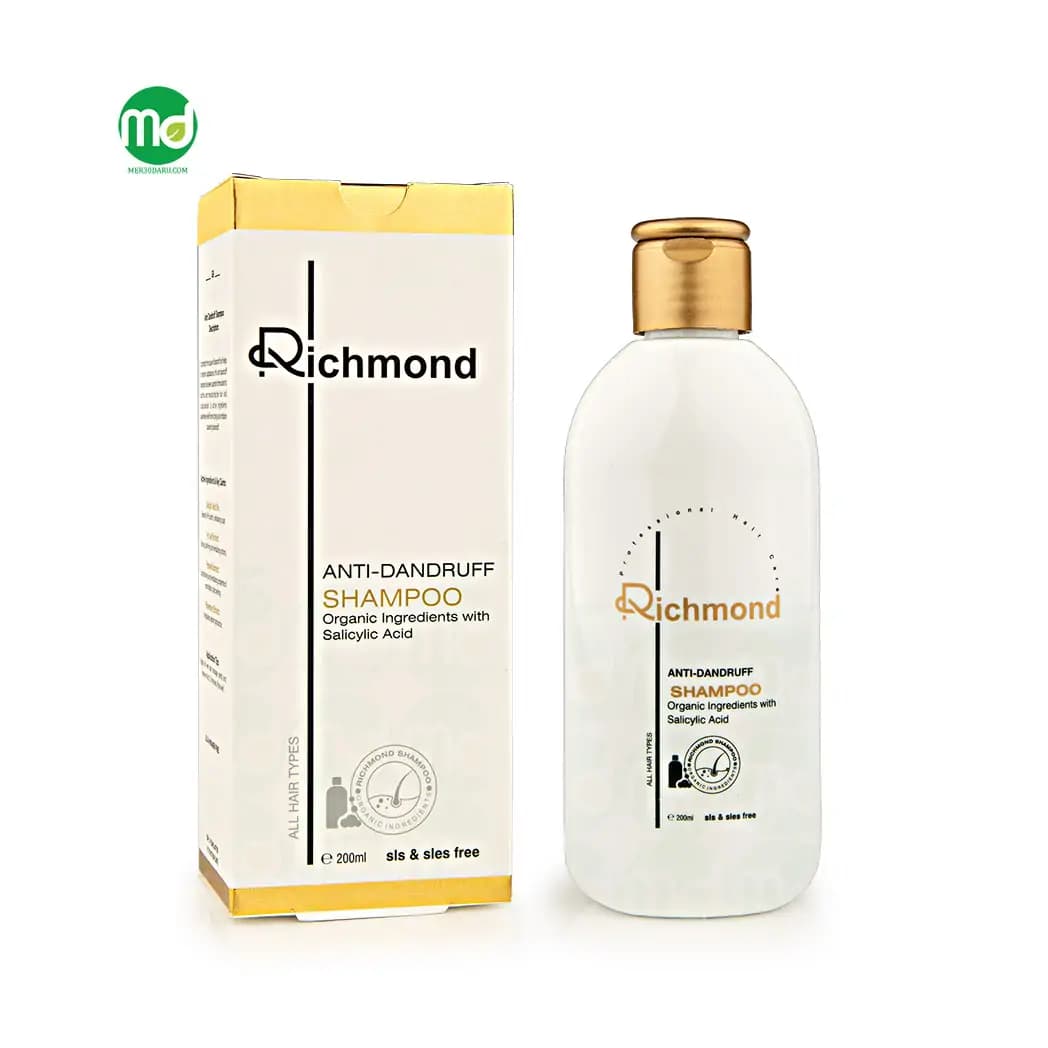 شامپو ضد شوره ریچموند مناسب انواع مو 200ml