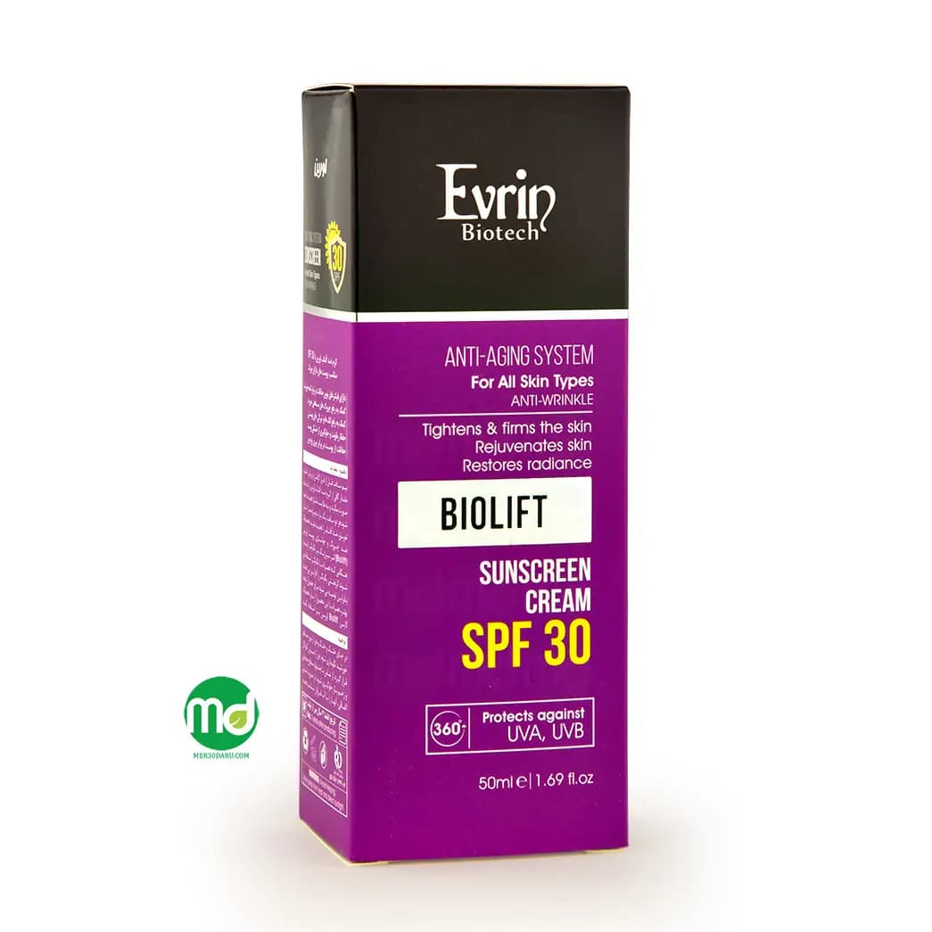 کرم ضد آفتاب اورین ضد چروک مدل BIOLIFT مناسب انواع پوست