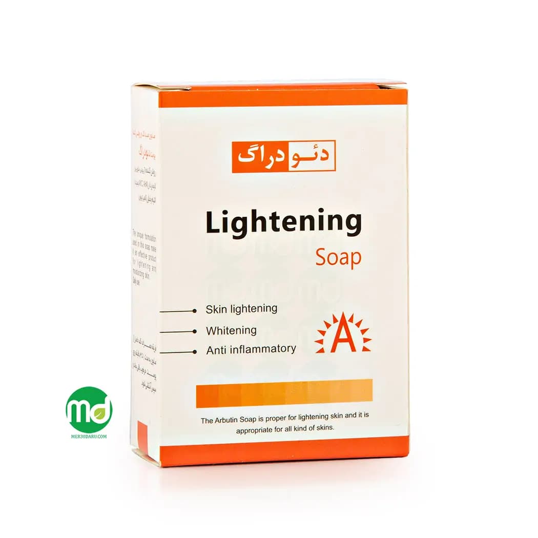 صابون روشن کننده دئو دراگ با خاصیت لایه بردار ملایم 90گرم