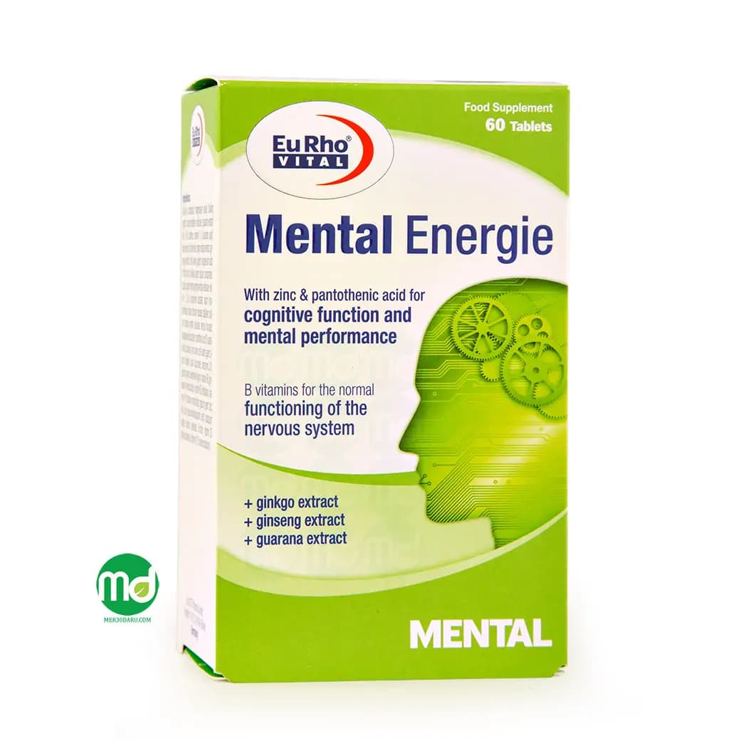 قرص منتال انرژی یوروویتال برای تقویت حافظه 60 عدد