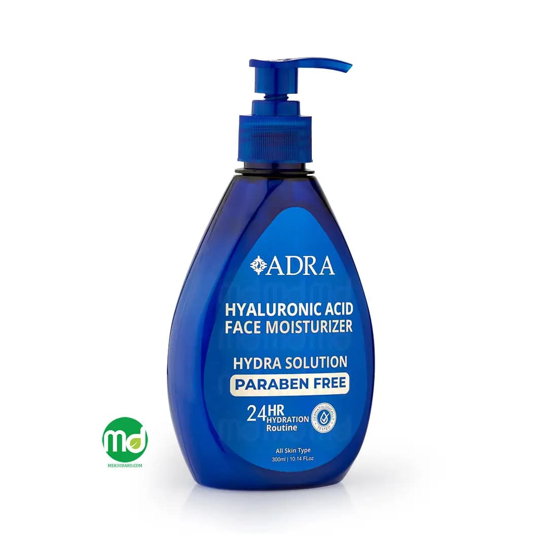 کرم آبرسان پمپی آدرا حاوی هیالورونیک اسید 300ml
