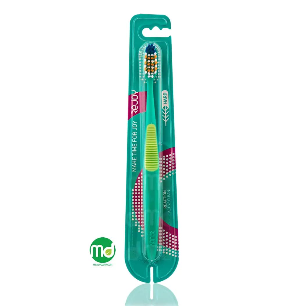 مسواک ارگونومیک ریجوی با برس سخت مدل Reaction