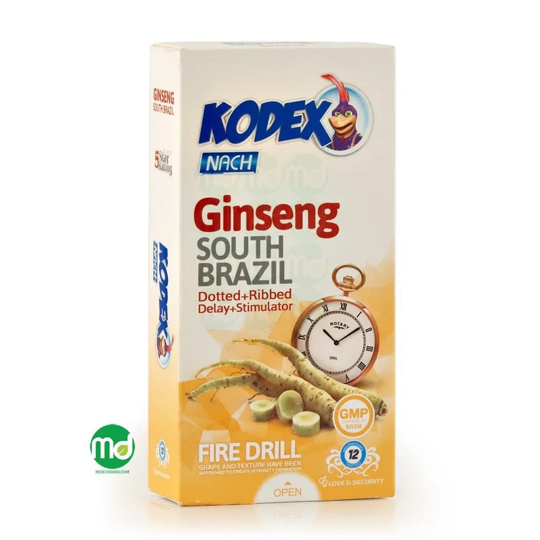 کاندوم تاخیری جینسینگ ناچ کدکس ضد حساسیت 12 عدد