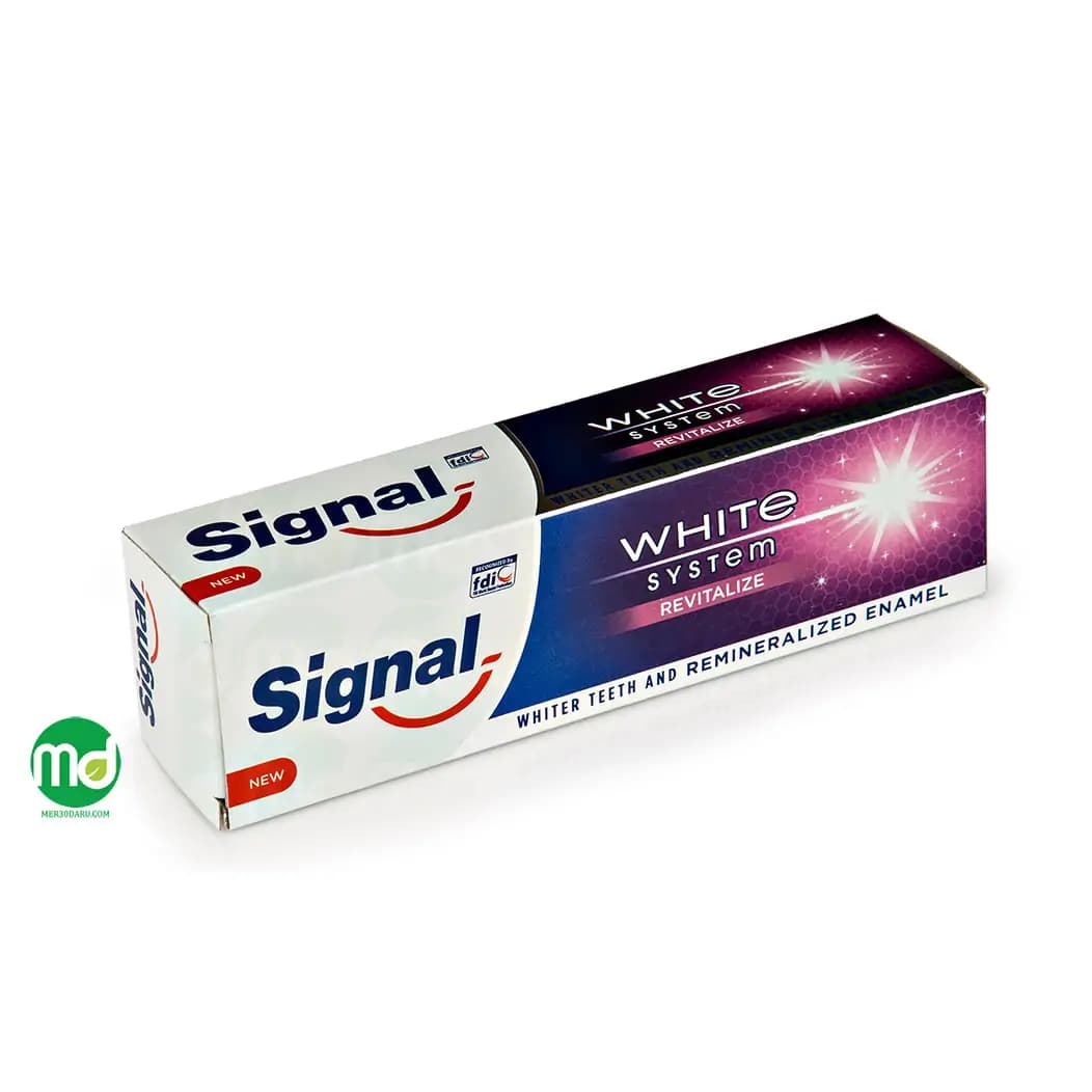 خمیر دندان ترمیم کننده سیگنال مدل white system