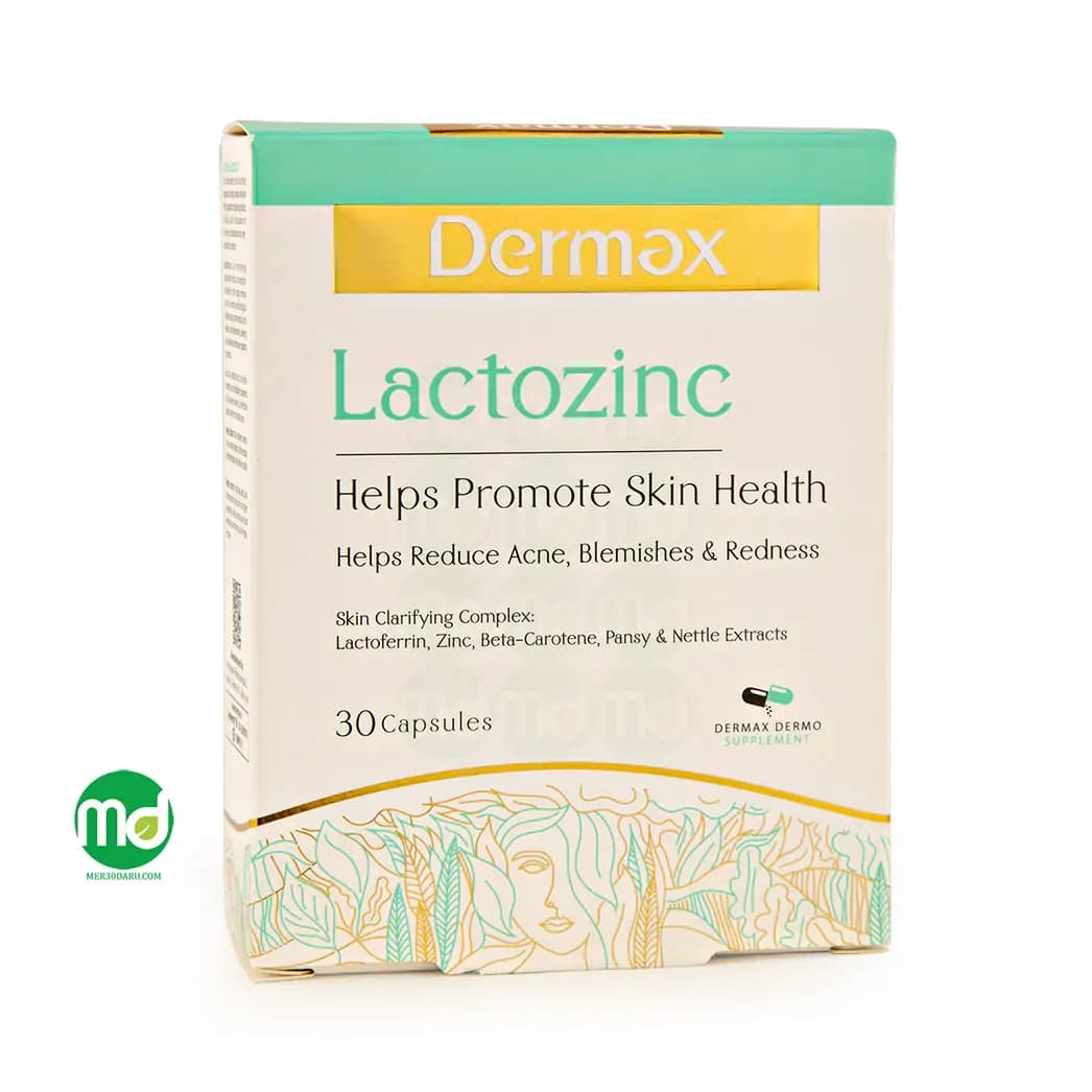 کپسول لاکتوزینک درمکس کمک به پاکسازی پوست 30 عدد