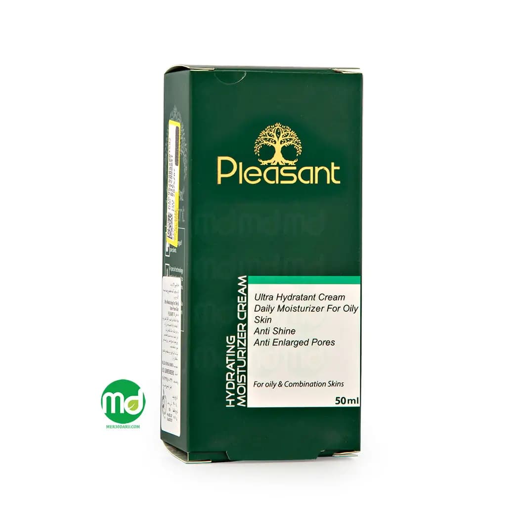 کرم مرطوب کننده پوست چرب پلزنت آبرسانی 24 ساعته 50ml