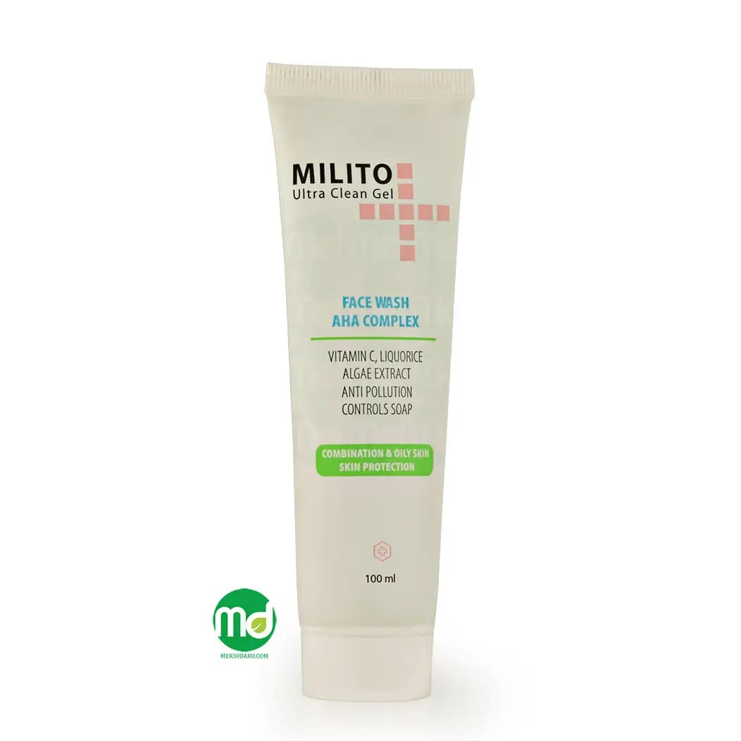 ژل شستشوی صورت میلیتو برای پوست های چرب و مختلط 100ml