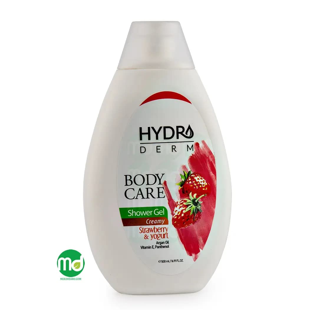 شامپو بدن رایحه توت فرنگی هیدرودرم حجم 500ml