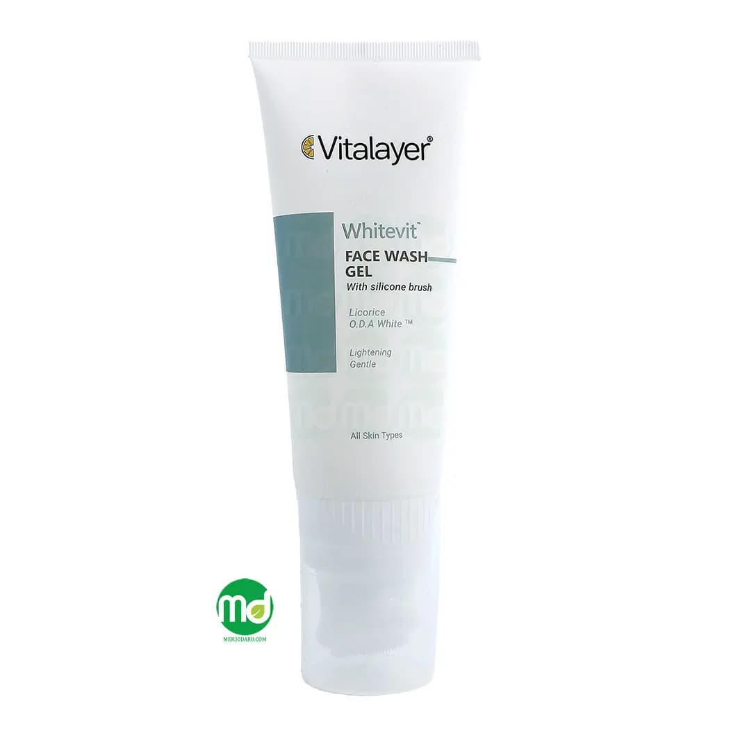 ژل شستشو روشن کننده ویتالیر مدل Whitevit برای پوست های کدر