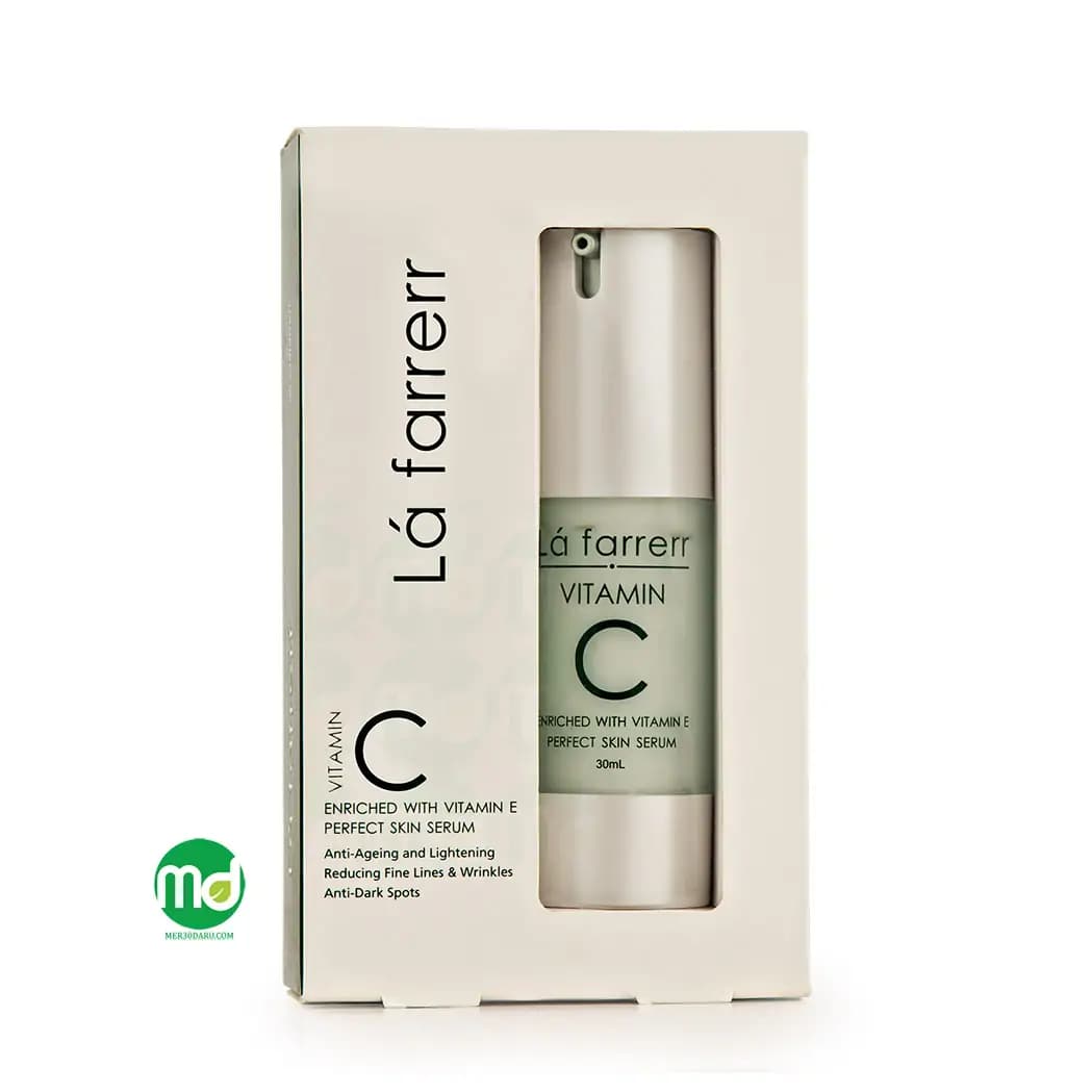 سرم مغذی ویتامین C 20% لافارر روشن کننده پوست 30ml