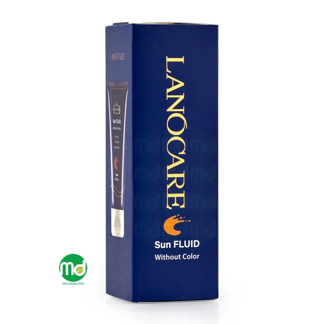فلوئید ضد آفتاب بی رنگ لانوکر مناسب انواع پوست