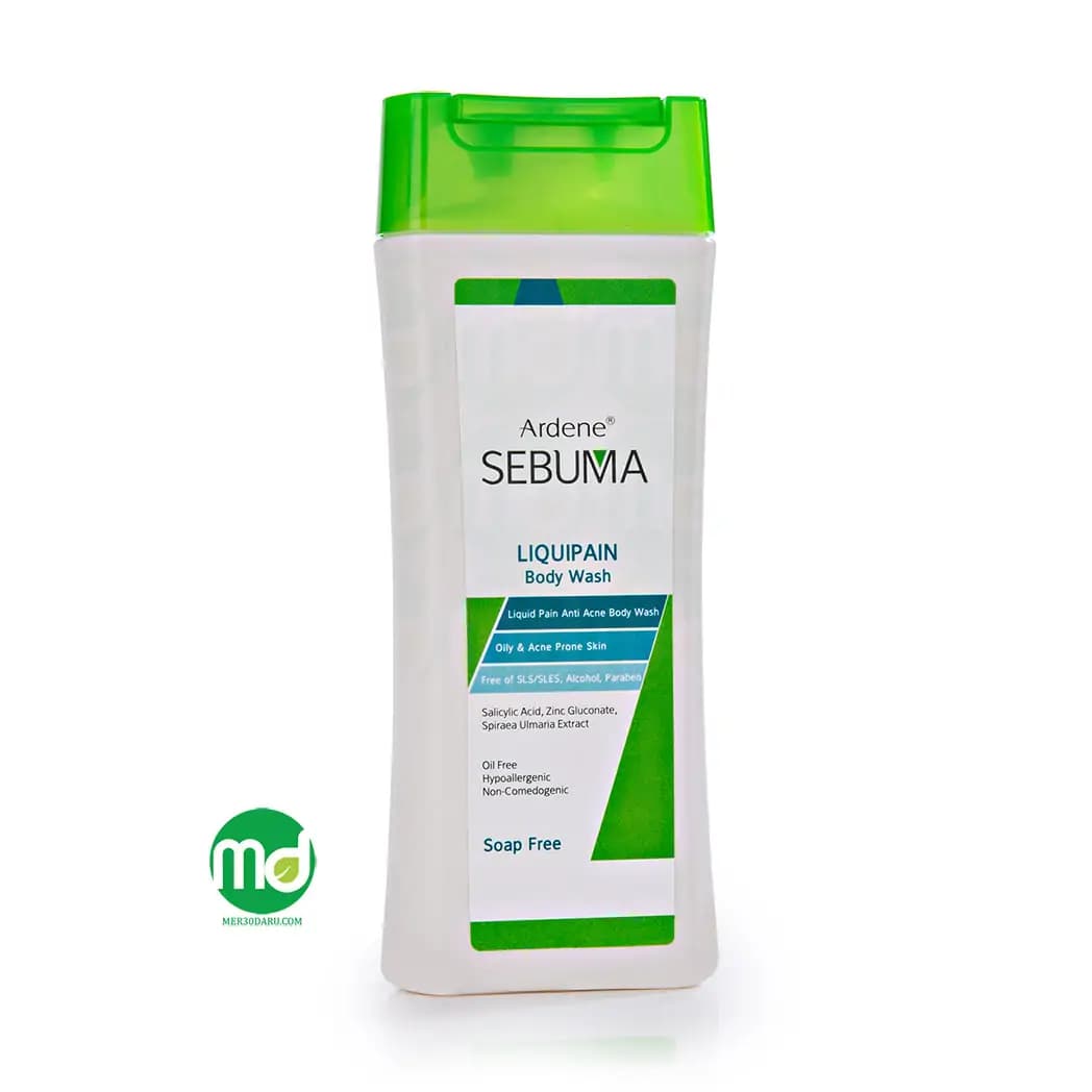 مایع غیر صابونی بدن آردن مدل سبوما برای پوست چرب